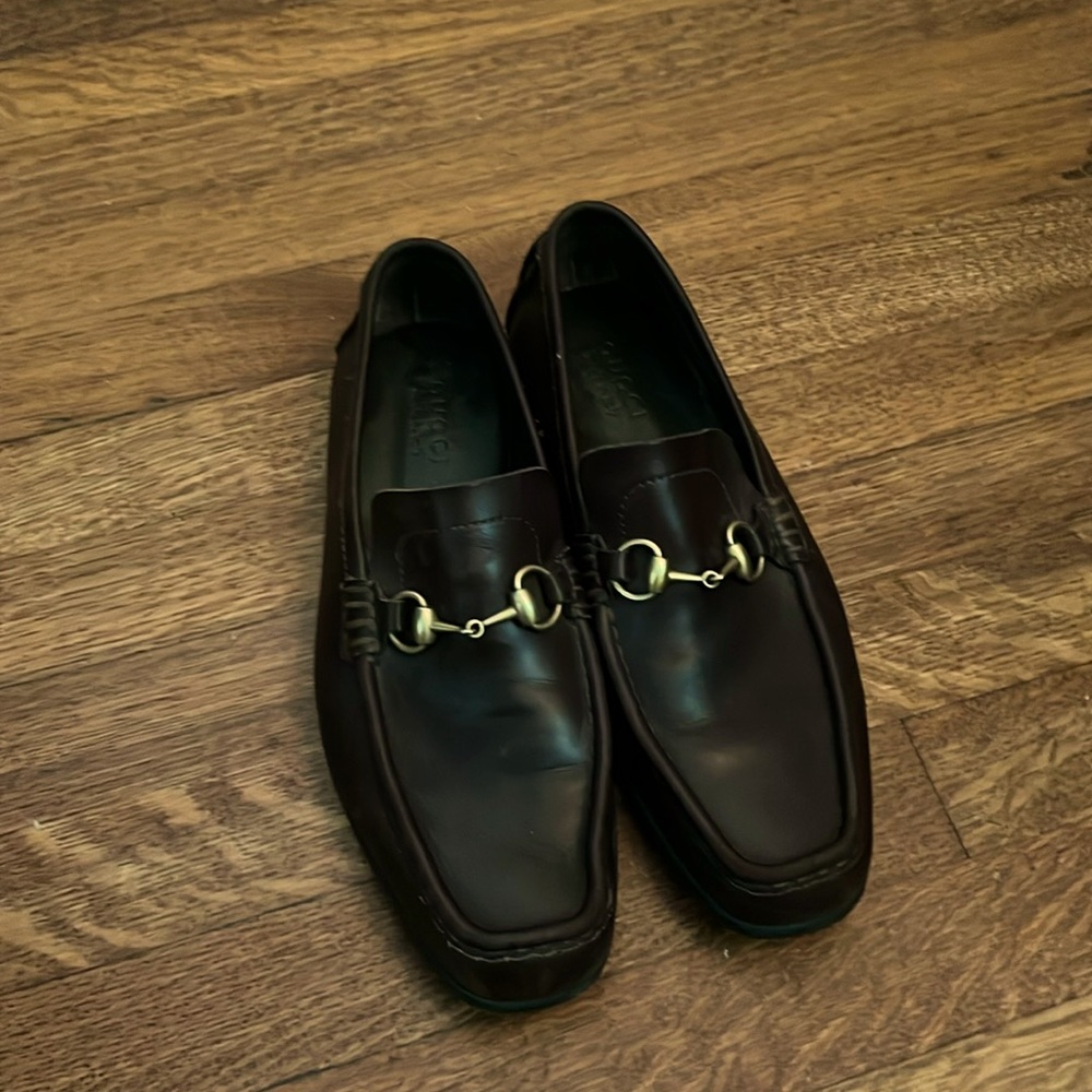 Brown Gucci Loafers